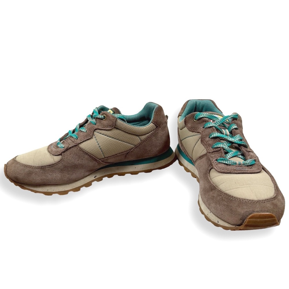LL Bean Katahdin Brown Teal Suede Insulated Sneakers Womens 8.5 Outdoor Hiking - Picture 2 of 9